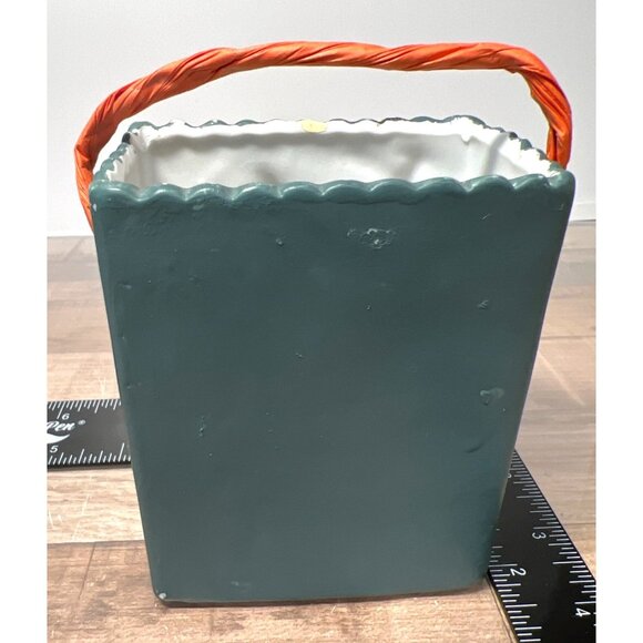 Vintage Halloween Witch & Owl Ceramic Candy Holder - Picture 4 of 4